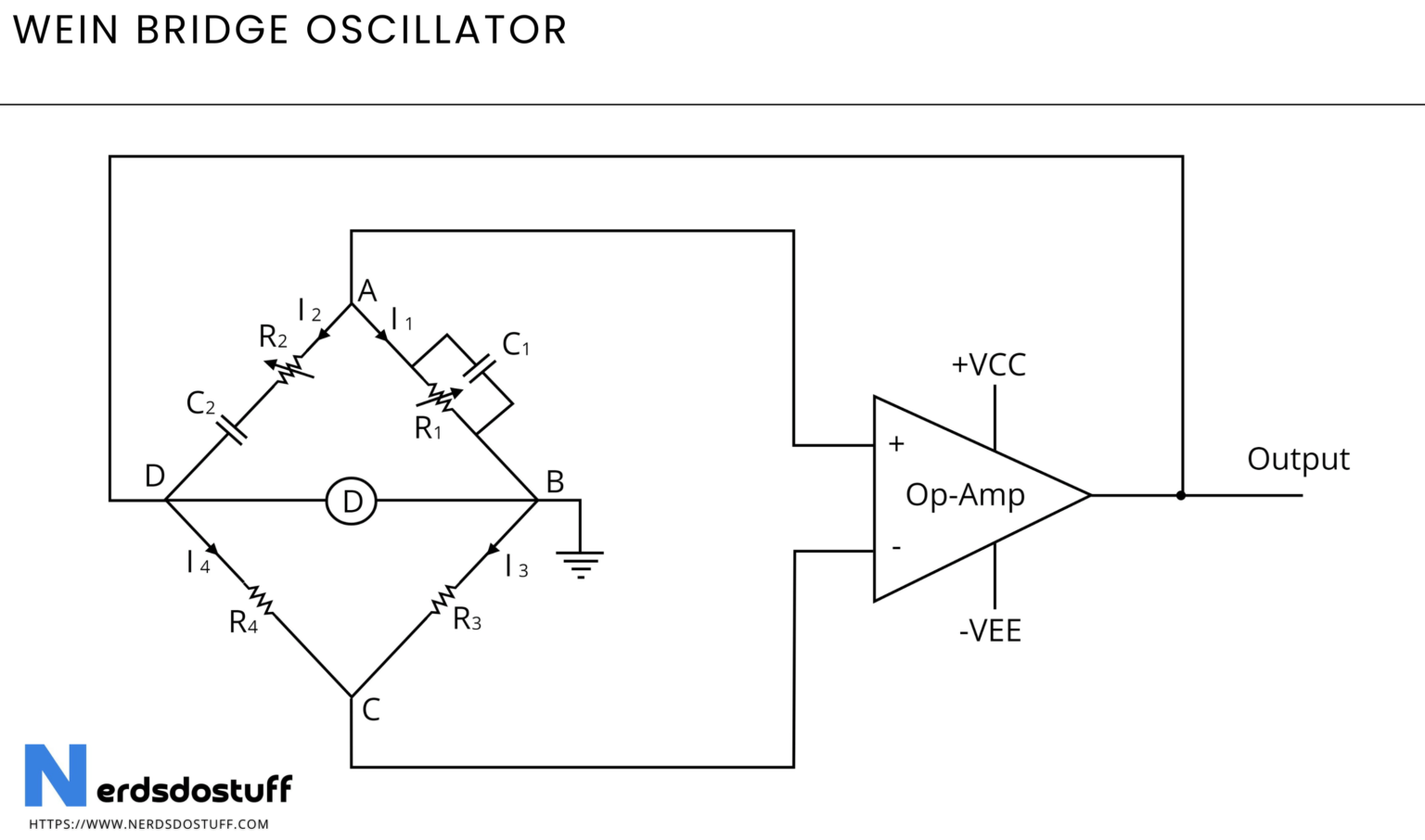 Wien Bridge Oscillator Working And Circuit Nerds Do Stuff