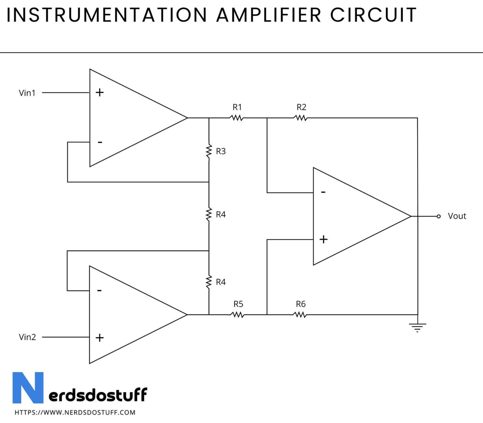 Read more about the article Instrumentation Amplifier: Circuit and Working