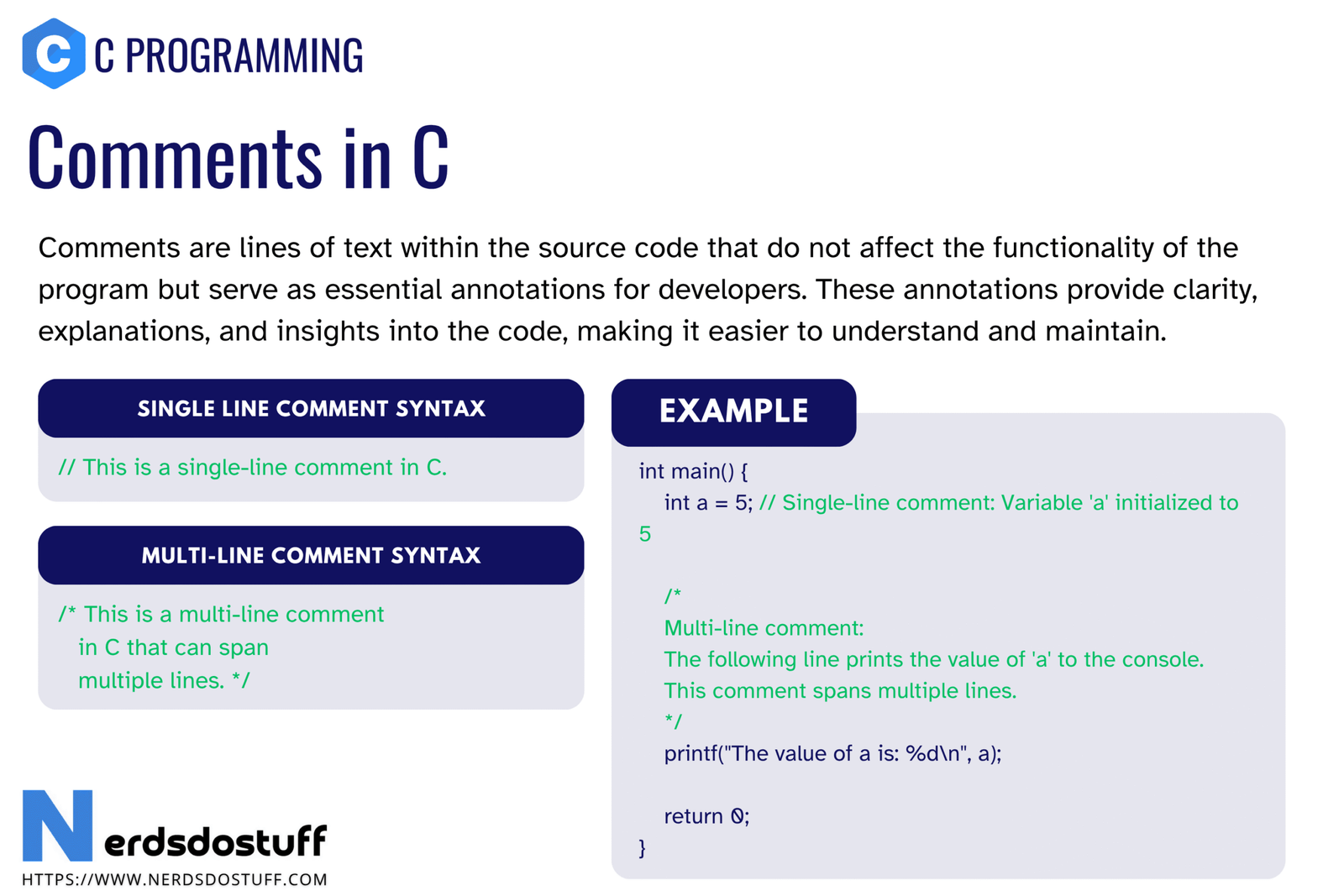 Comments in C