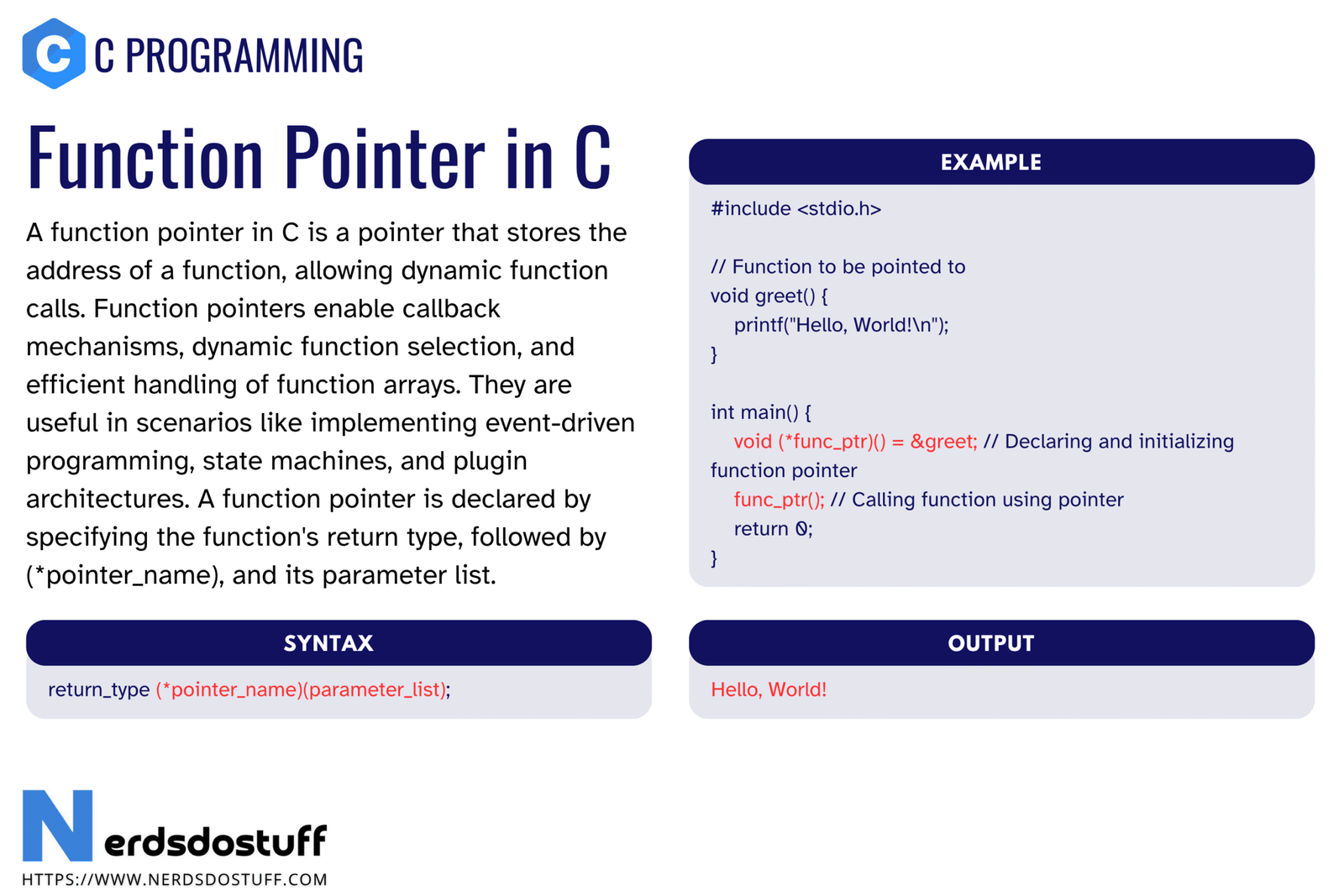 Function Pointer in C