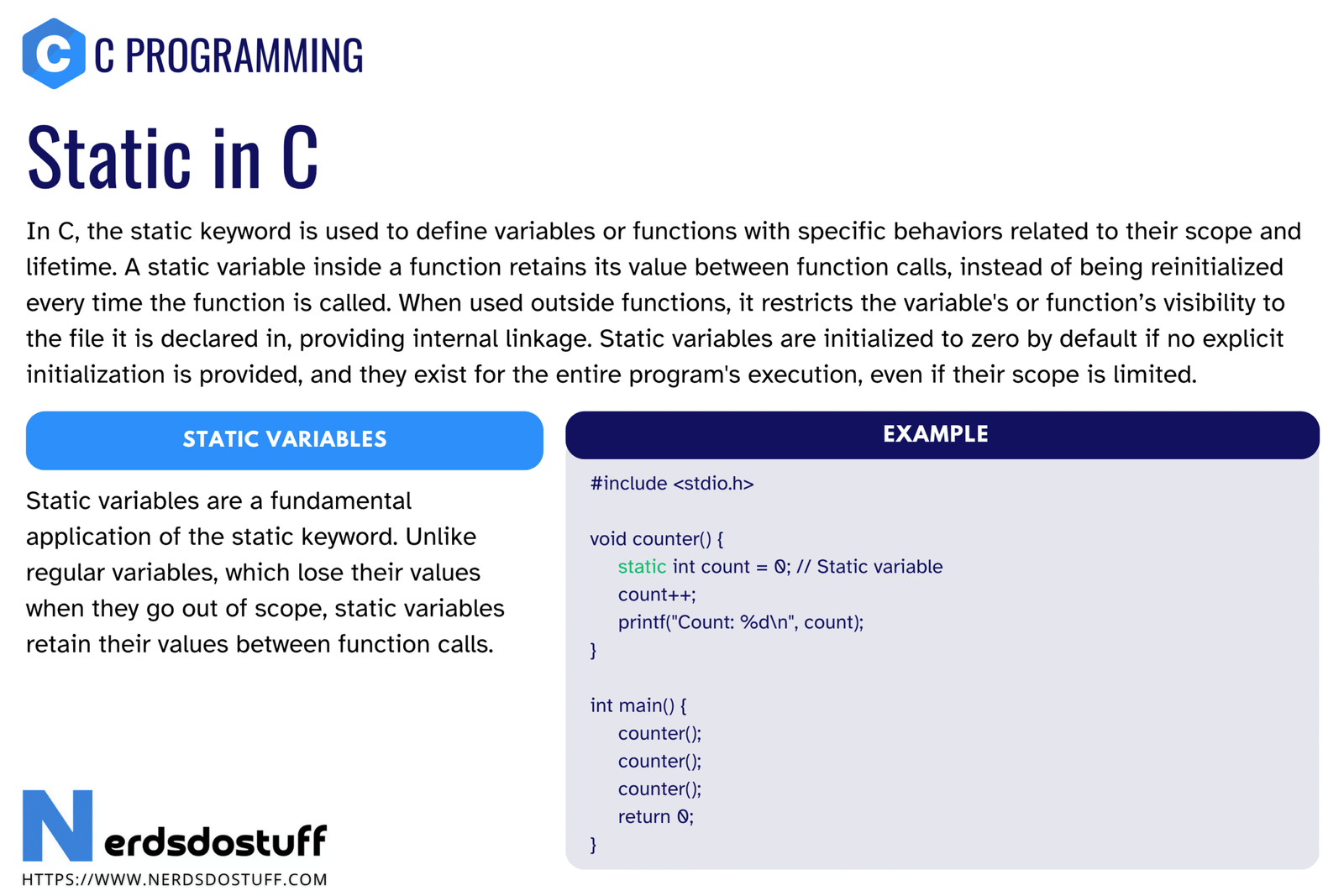 Static in C