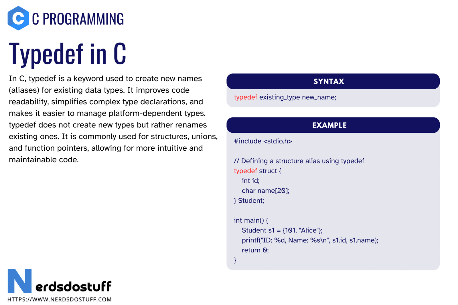 Typedef in C